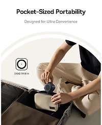Baseus PicoGo Wireless Charger, Qi2 Certified 15W Magnetic Charger Stand with 65W Retractable Cable, 2-in-1 Wireless Charging Station for Tablet