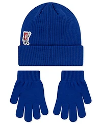 Nike Big Kids 2-Piece Patch Peak Beanie and Gloves Set