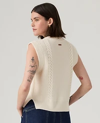 Levi's Women's Cable Knit Sweater Vest