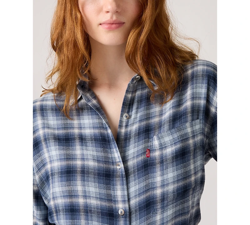 Levi's Women's Lucas Flannel Long Sleeve Shirt