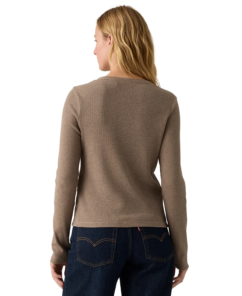 Levi's Women's Dana Henley Long Sleeve Top