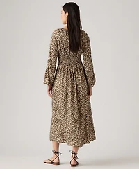 Levi's Women's Fleur Tess Smocked Boho Dress