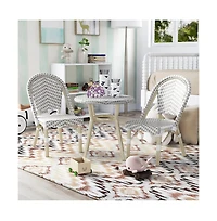 Enitial Star Dakie Aluminum 3-Piece Patio Kids Chair and Table Set