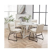 Roundhill Furniture Innes 5-Pc Round Dining Set