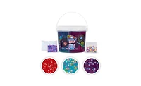 Elmer's Gue Premade Slime Bucket Variety Pack 3 Themes (Glassy Clear, Deep Gue Sea, Space Adventure), Includes 3 Buckets (3 Lb & 1.5 Lb), Multiple Sli
