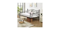 Slickblue Metal Daybed Frame with Heavy Duty Steel Construction, Classic Design