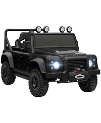 Qaba Kids Electric Car, Land Rover Licensed Off-Road Ride On
