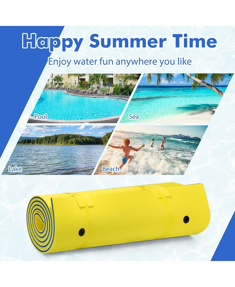 Akiudex Floating Water Pad for 6 to 8 People