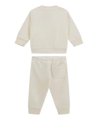 Guess Baby Girls 2-Piece Velour Top and Active Pant Set