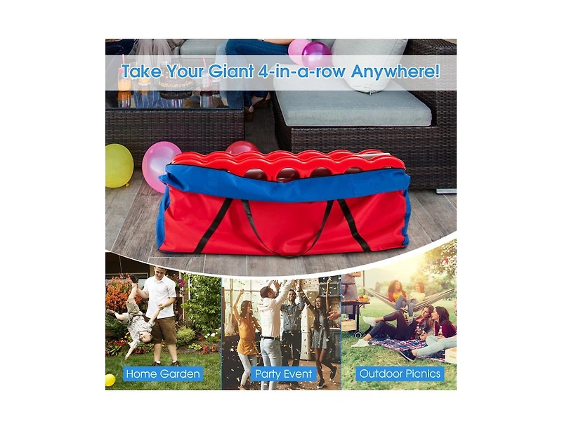 Akiudex Carrying Bag for Giant 4-in-a-Row Game with Shoulder Strap and Zipper Closure