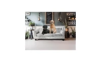 Bingopaw Large Dog Cat Pet Elevated Raised Bed Sofa for All Breed Super Soft Mat Pad