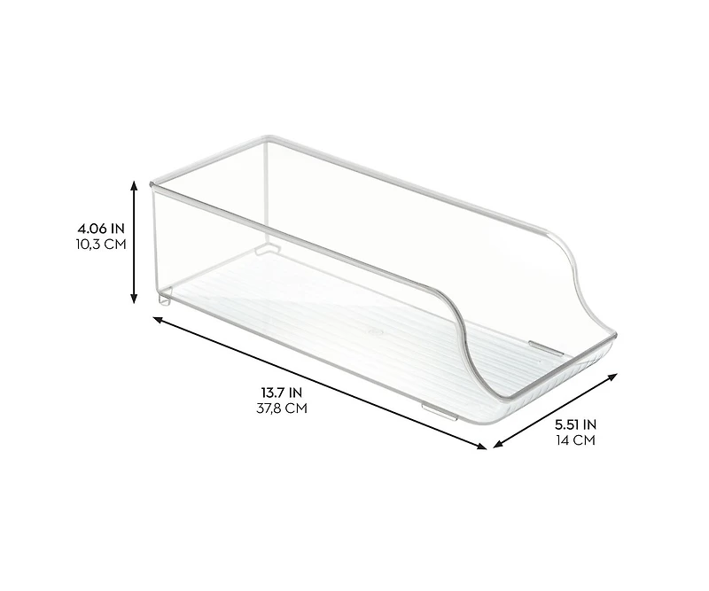 iDesign Stackable Soda Can Dispenser, Set of 3, Clear, Made in Usa