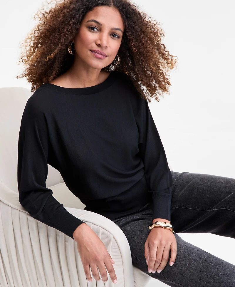 I.n.c. International Concepts Women's Boat-Neck Sweater, Macy's Exclusive