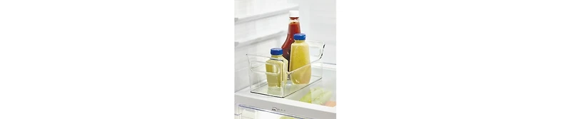 iDesign Plastic Condiment Organizer with Handles, Set of 4, Clear, Made in Usa