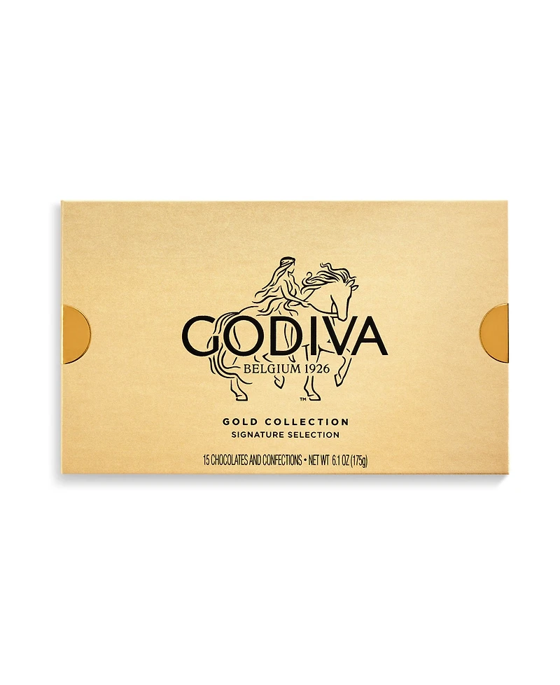 Godiva Assorted Chocolate Gold Gift Box, 15 Pieces