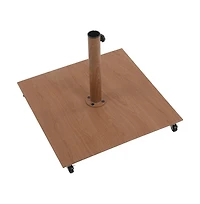 Meridian Furniture Belize Teak Steel Patio Umbrella Base