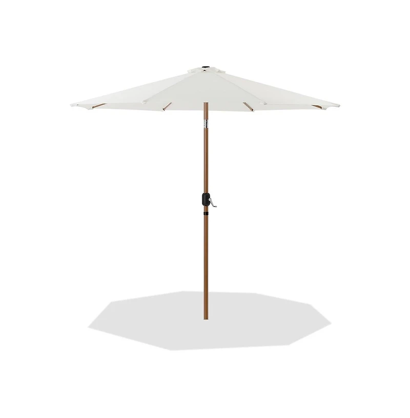Meridian Furniture Fiji White Fabric Patio Umbrellas