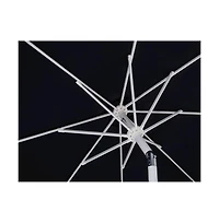 Meridian Furniture Amalfi Black With Cream Piping Fabric Patio Umbrellas