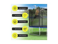 Akiudex Trampoline Safety Enclosure Net for 16 ft Round Trampoline