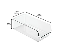 iDesign Pantry Bin for Kitchen Storage - Set of 4 - Clear