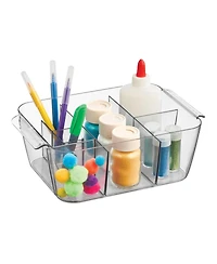 iDesign Makeup Organizer for Bathroom Vanity, Set of 2, Clear, Made in Usa