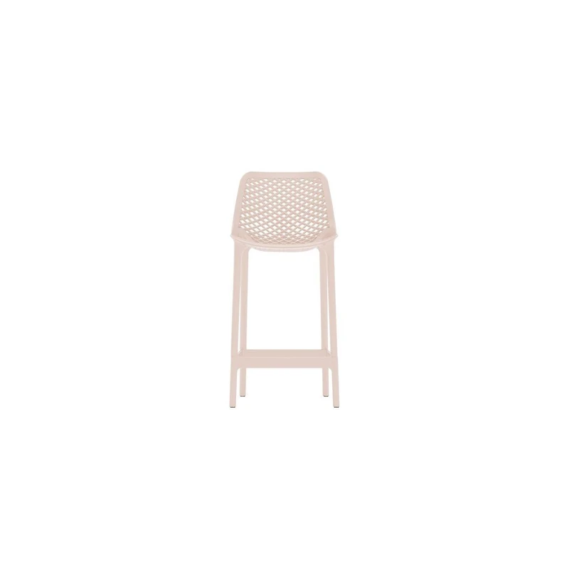 Meridian Furniture Mykonos Pink Outdoor Patio Stool, Set of 4