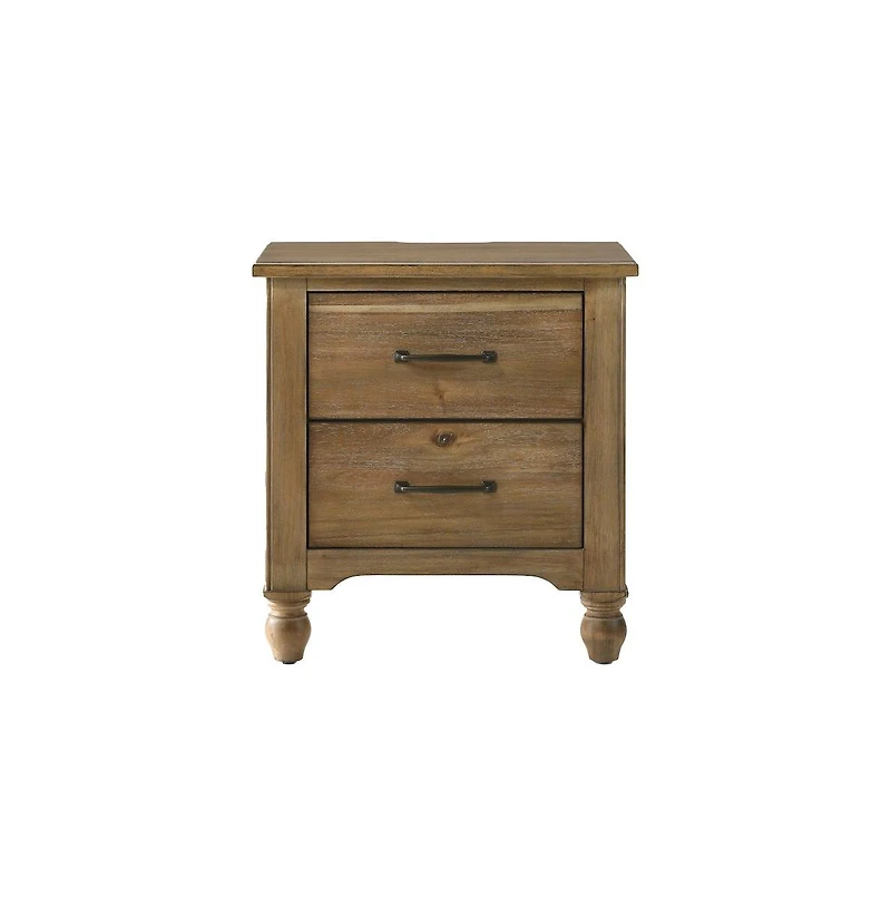 Westwood Design Highland Wood Night stand with Recharging Outlet in Sand Dune