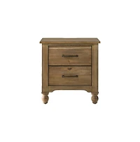 Westwood Design Highland Wood Night stand with Recharging Outlet in Sand Dune