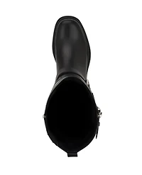 Guess Women's Lynnie Tall Buckle Moto Lug Boots