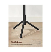 Slickblue Freestanding Solid Wood Coat Rack with 8 Hanging Hooks, Modern Design
