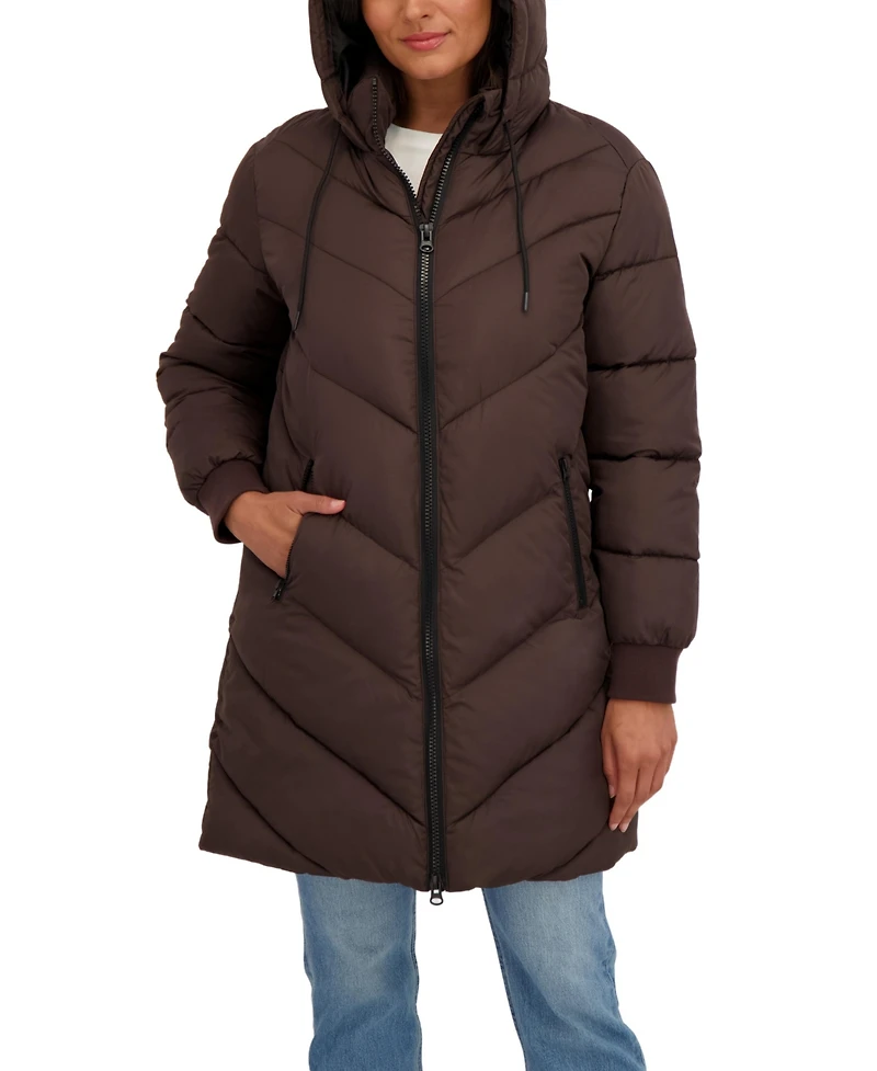 Sebby Juniors' 3/4 Puffer Jacket with Hood