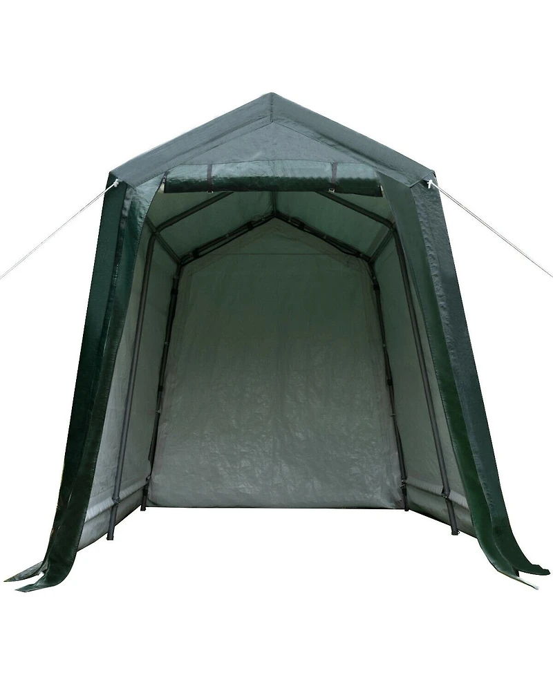 Akiudex 10 x 20 feet outdoor heavy-duty carport with 2 doors-10 x 20 ft
