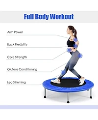 Akiudex Folding Trampoline for Adults and Kids with 28 Springs and Padded Edge