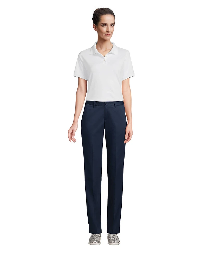 Lands' End Women's Tall Short Sleeve Interlock Polo Shirt