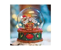 Robotime 3D Puzzles Diy Music Box Building Kits 3D Wooden Puzzle for Aults Teens Christmas Town, Multicolored, 4.05"40.5"5.11"