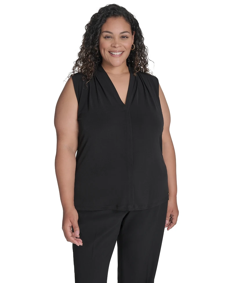 Calvin Klein Plus V-Neck Top