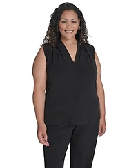 Calvin Klein Plus V-Neck Top