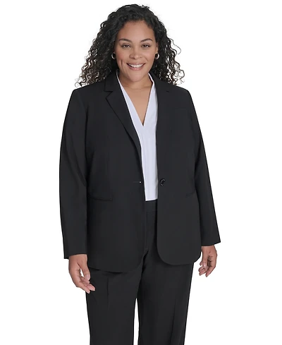 Calvin Klein Plus One-Button Blazer