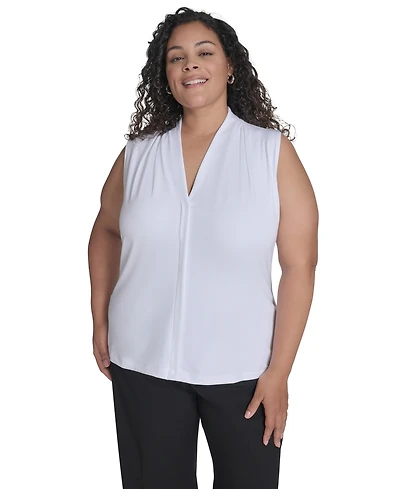 Calvin Klein Plus V-Neck Top