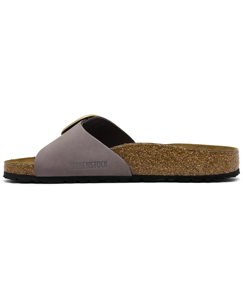 Birkenstock Women's Madrid Big Buckle Nubuck Leather Sandals from Finish Line