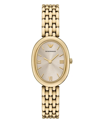 Emporio Armani Women's Gold-Tone Stainless Steel Bracelet Watch 34mm