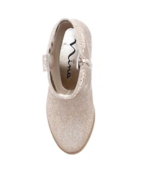 Nina Big Girls Glitter Side Zip Cowboy Boots