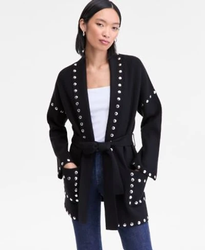 I.N.C. International Concepts Womens Studded Belted Cardigan P Xs 3x Macys Exclusive