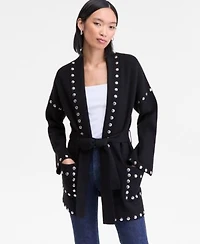 I.N.C. International Concepts Womens Studded Belted Cardigan P Xs 3x Macys Exclusive