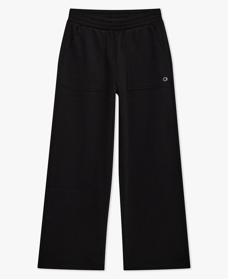 Champion Big Girls Fleece Wide-Leg Pants