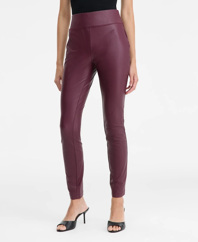 I.n.c. International Concepts Women's Faux-Leather Leggings, Macy's Exclusive