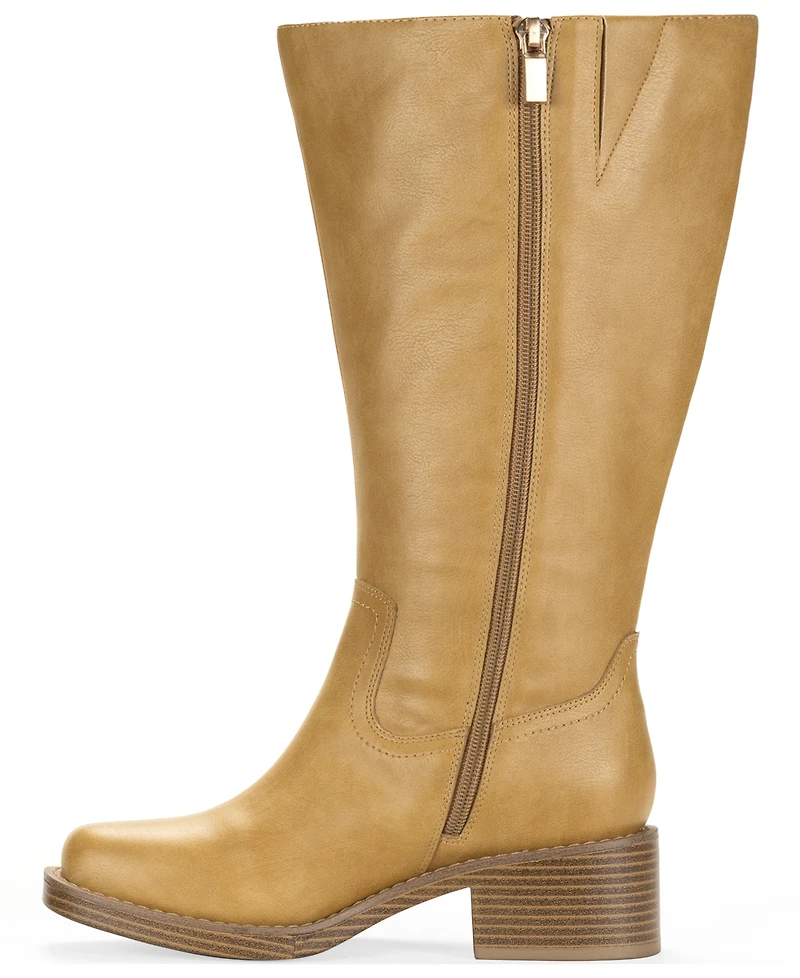 Wild Pair Women's Warblerr Wide Calf Square Toe Tall Boots, Macy's Exclusive