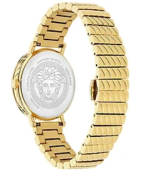 Versace Women's Swiss Delphinus Gold Ion Plated Bracelet Watch 35mm