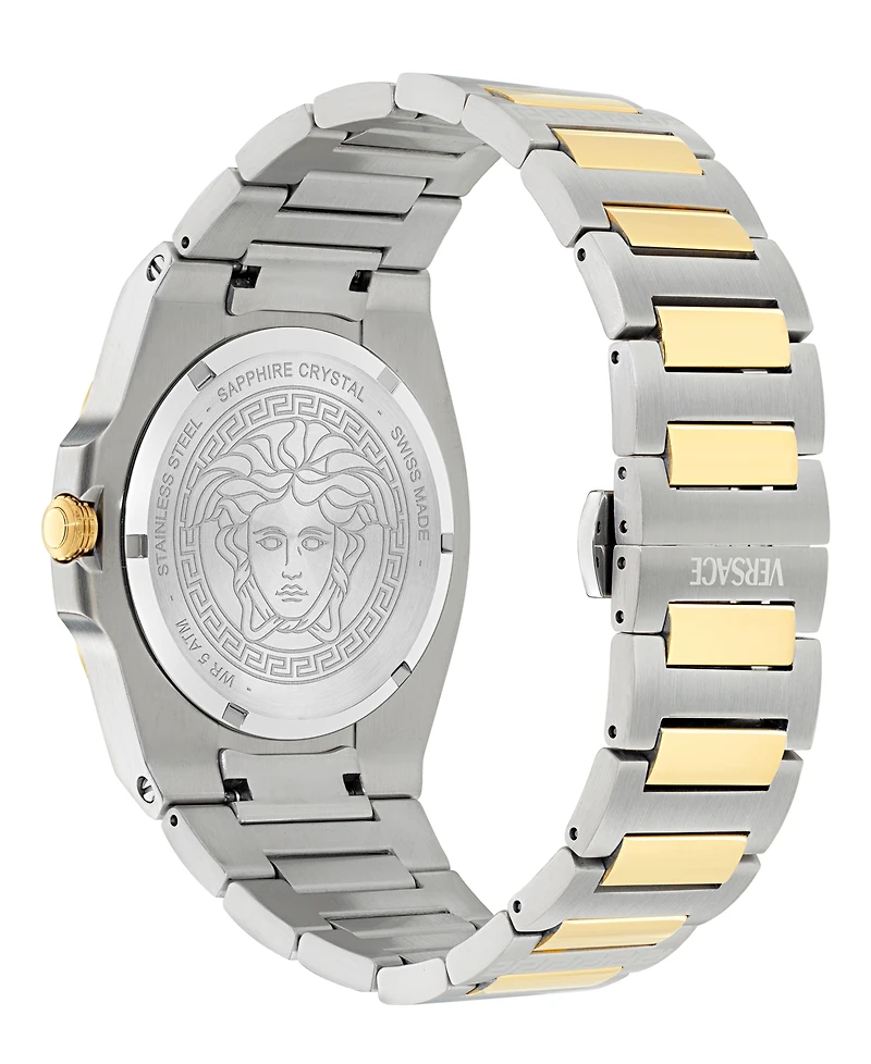 Versace Men's Swiss Tolomeo Two-Tone Bracelet Watch 40mm