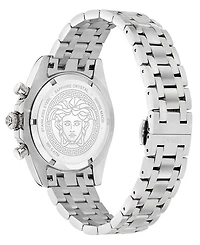 Versace Men's Swiss Chronograph Fornax Stainless Steel Bracelet Watch 43mm